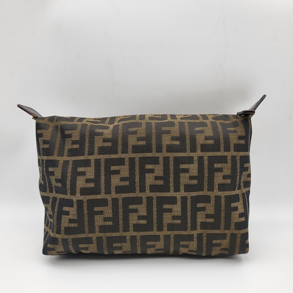 Fendi Zucca FF Clutch Pouch, Authentic..